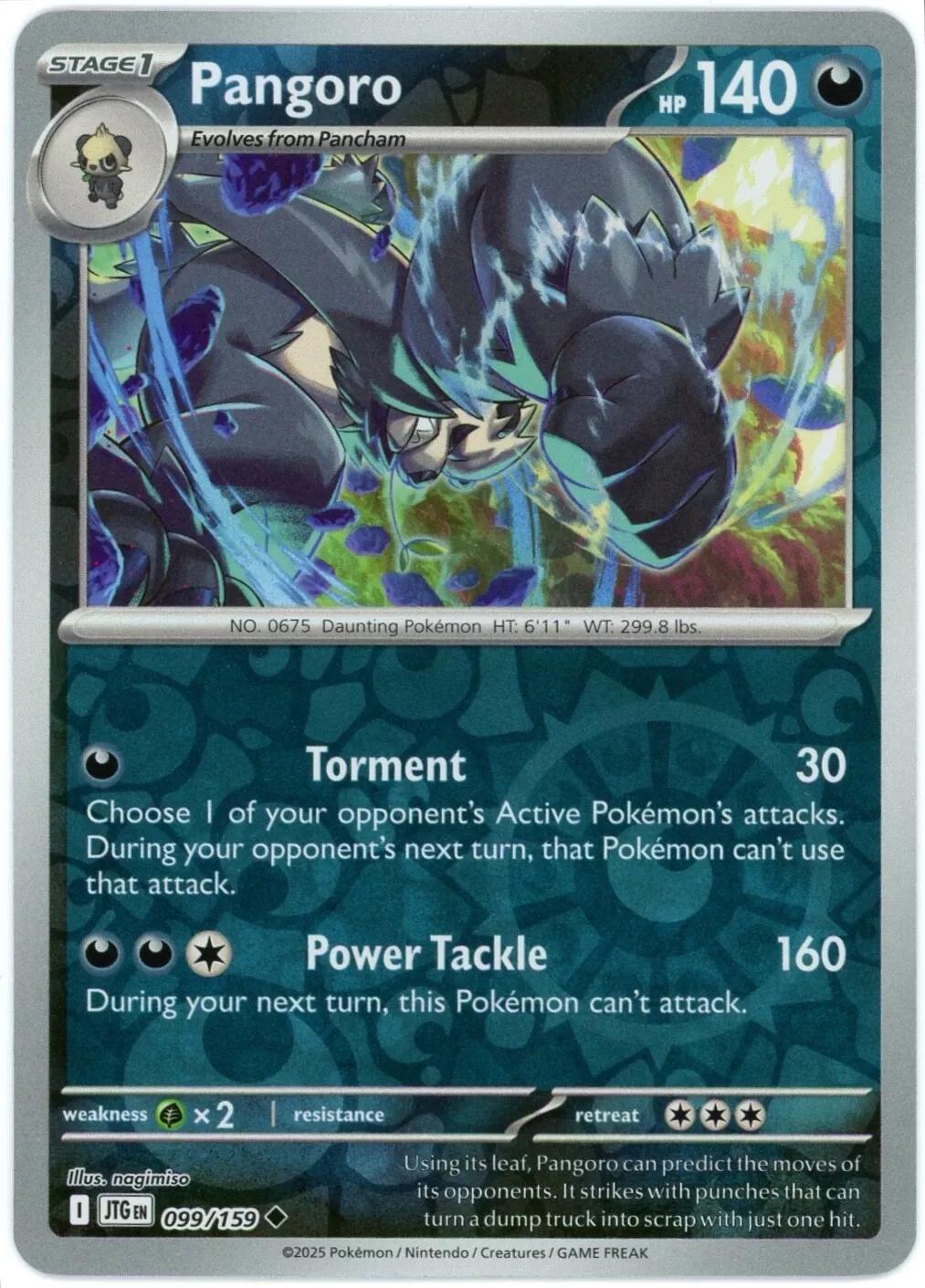 Pangoro Reverse Holofoil