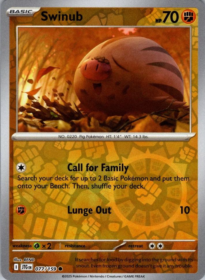 Swinub Reverse Holofoil