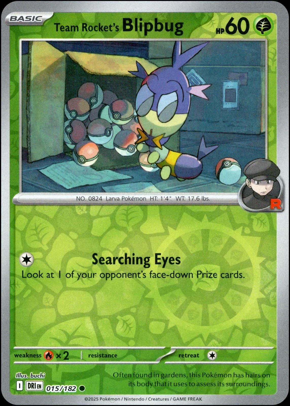 Team Rocket's Blipbug Reverse Holofoil