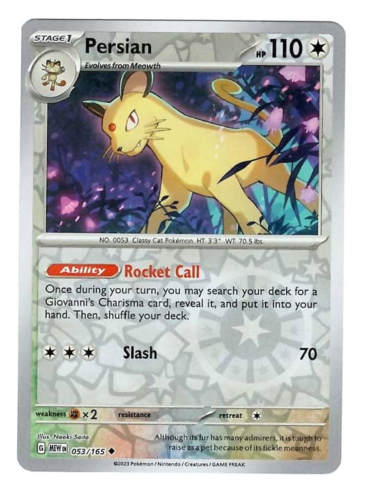Persian Reverse Holofoil