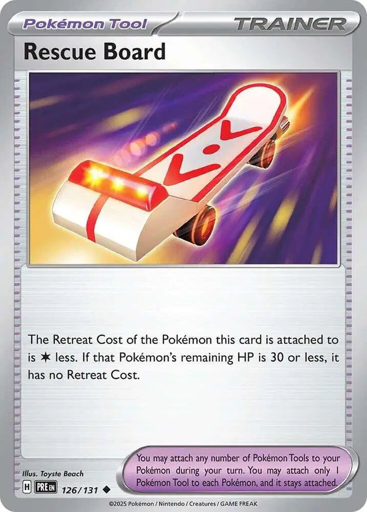 Near Mint 2025 Pokemon Rescue Board – Prismatic Evolutions #126/131