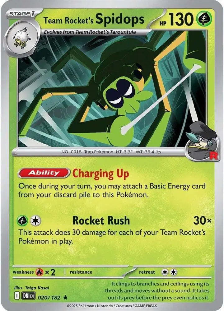Team Rocket's Spidops Holofoil
