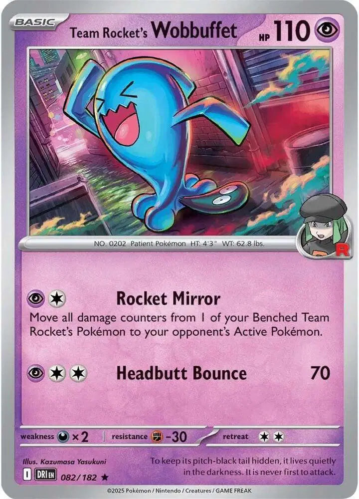 Team Rocket's Wobbuffet Holofoil