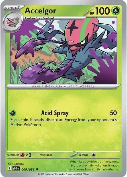 Accelgor Reverse Holofoil