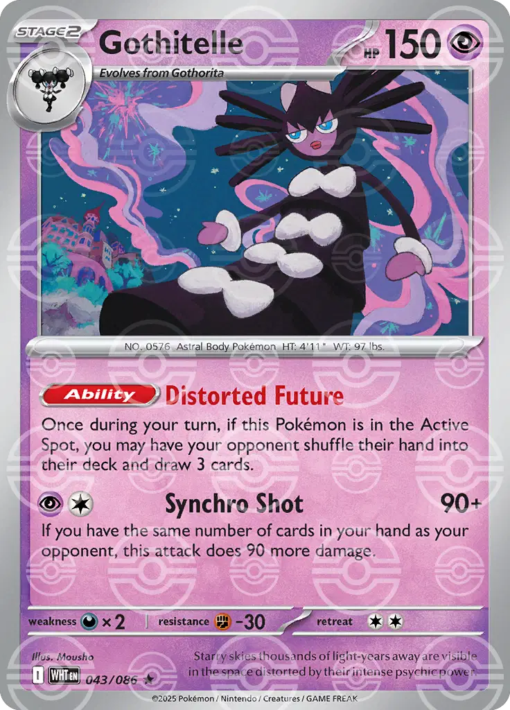 Near Mint 2025 Pokémon Golurk (Poke Ball Pattern) – Black Bolt #043/086 | Basic Ground/Ghost-Type TCG Card