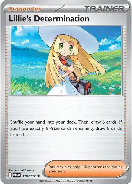 Near Mint 2025 Pokémon Lillie's Determination – Mega Evolutions #119/132