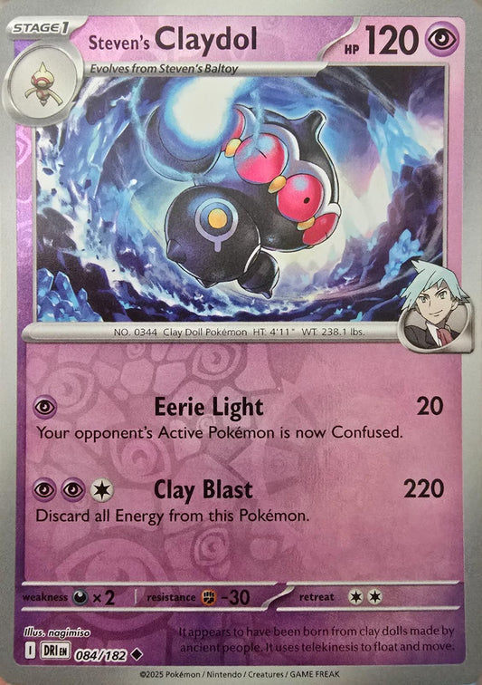 Steven's Claydol Reverse Holofoil