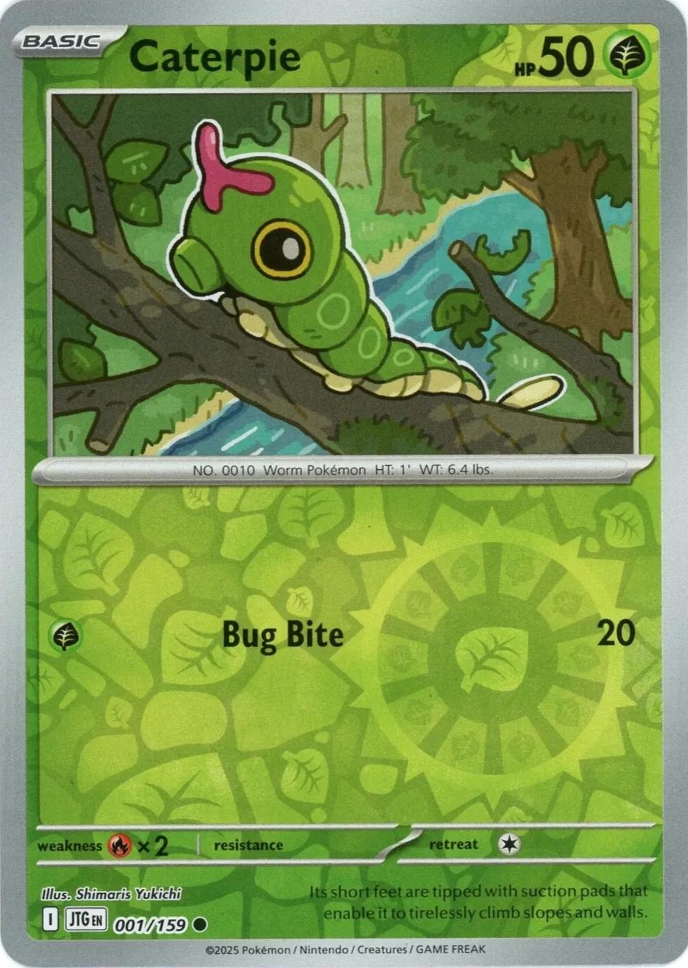 Caterpie Reverse Holofoil