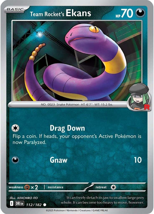 Team Rocket's Ekans Reverse Holofoil
