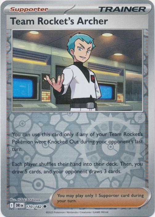 Team Rocket's Archer Reverse Holofoil