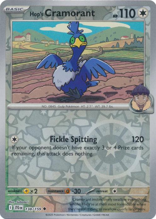 Hop's Cramorant Reverse Holofoil