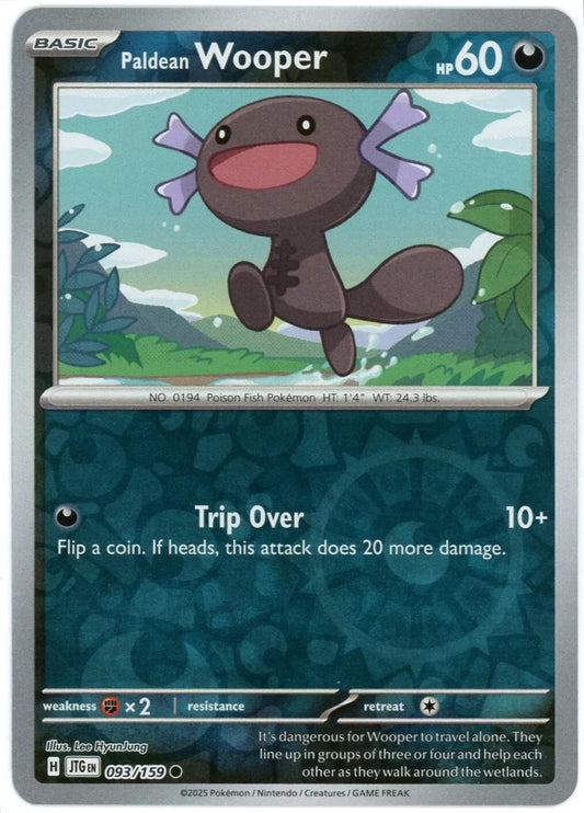 Paldean Wooper Reverse Holofoil