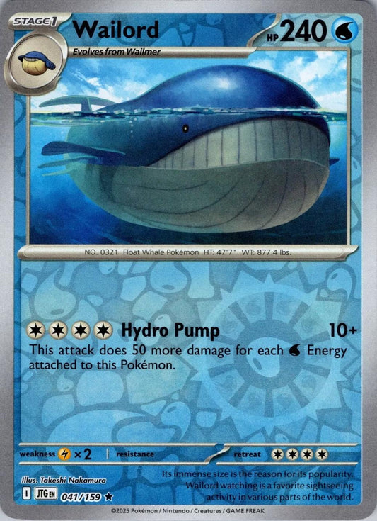 Wailord Reverse Holofoil