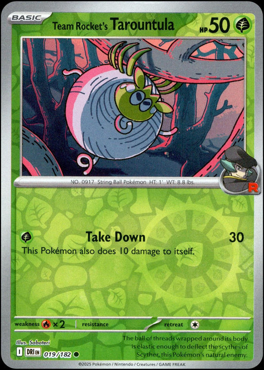Team Rocket's Tarountula Reverse Holofoil