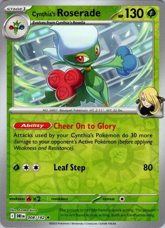 Cynthia's Roserade Reverse Holofoil