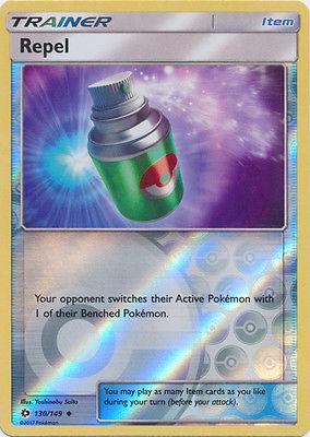 Near Mint 2021 Pokemon Repel (Poke Ball Pattern) – Sun and Moon Base Set #130