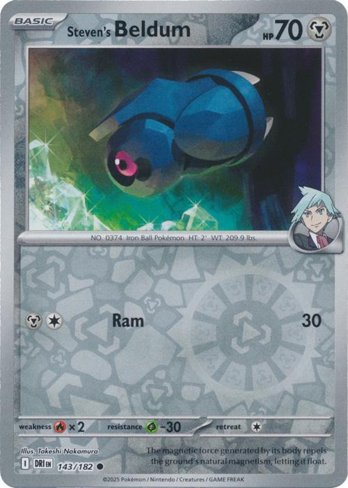 Steven's Beldum Reverse Holofoil