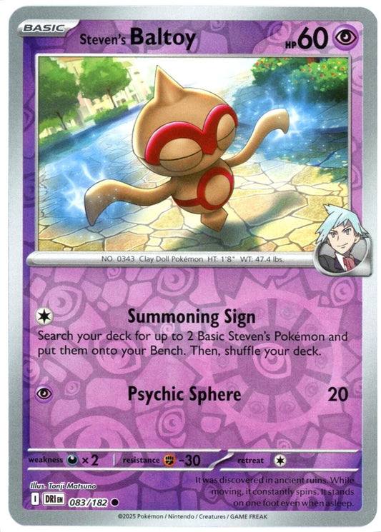 Steven's Baltoy Reverse Holofoil