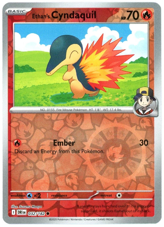Ethan's Cyndaquil Reverse Holofoil