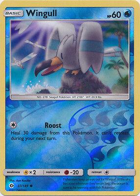 Near Mint 2017 Wingull Reverse Holofoil – Sun and Moon Base Set #37