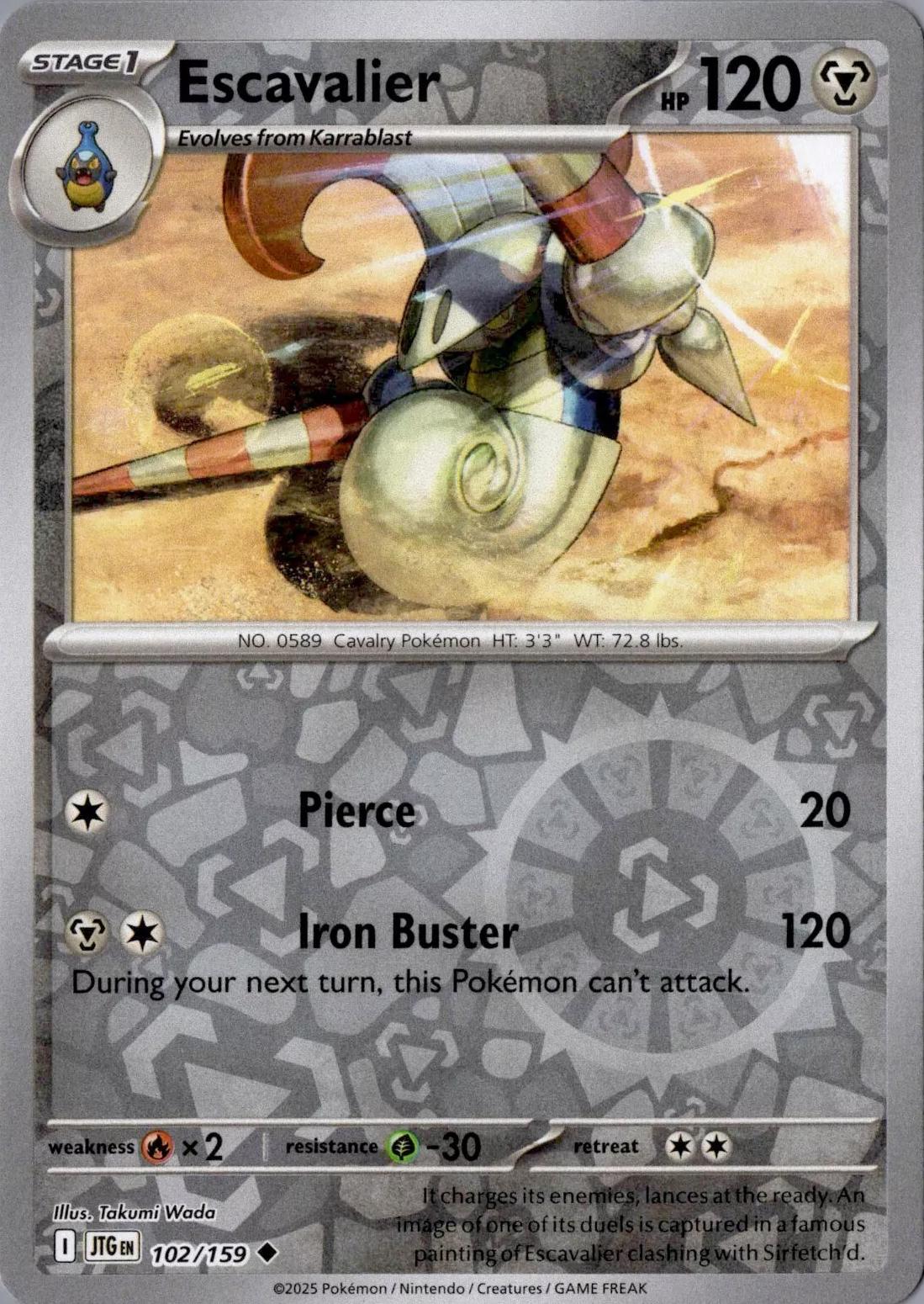 Escavalier Reverse Holofoil