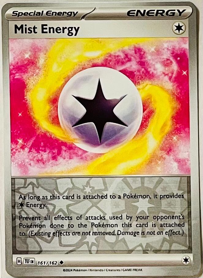 Near Mint 2024 Pokémon Mist Energy Reverse Holo – Temporal Forces #161/162 | Special Energy Card