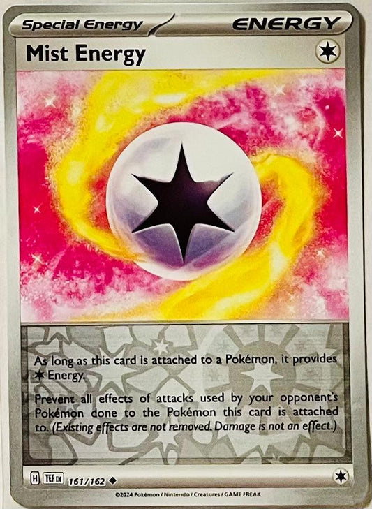 Near Mint 2024 Pokémon Mist Energy Reverse Holo – Temporal Forces #161/162 | Special Energy Card