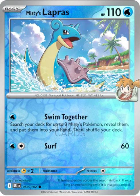 Misty's Lapras Reverse Holofoil