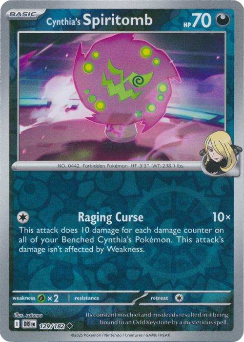 Cynthia's Spiritomb Reverse Holofoil