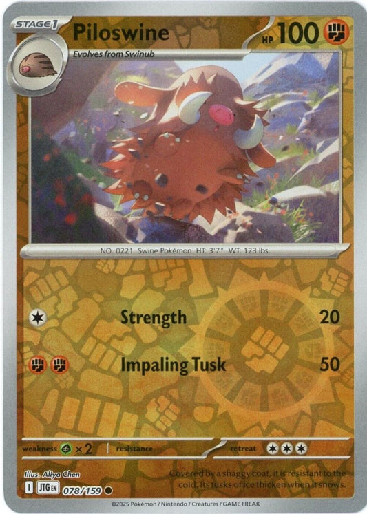 Piloswine Reverse Holofoil