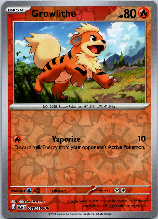 Growlithe Reverse Holofoil