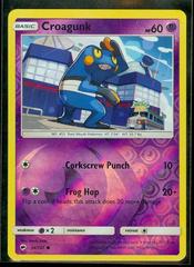 Near Mint 2017 Pokemon Croagunk Reverse Holo - Sun and Moon Burning Shadows #54/147