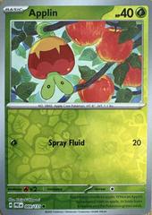 Near Mint 2025 Pokemon Applin Reverse Holo - Prismatic Evolutions #009/131