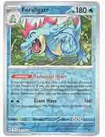 Near Mint 2024 Pokémon Feraligatr Reverse Holo – Temporal Forces #041/162 | Stage 2 Water-Type TCG Card