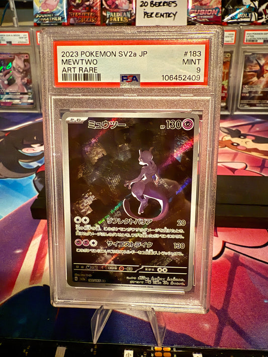 Mint 2023 Pokémon Japanese Mewtwo (JP) Art Rare PSA Mint 9 – Pokémon 151 #183/165
