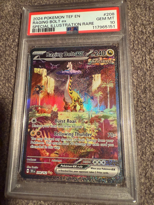 2024 Pokémon Raging Bolt Ex – Special Illustration Rare (PSA 10 Gem Mint)