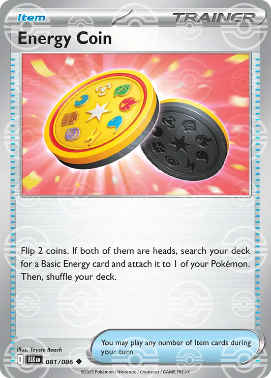 Energy Coin (Poke Ball Pattern)