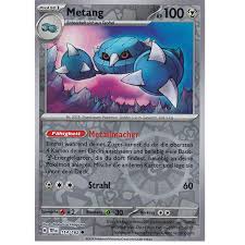 Near Mint 2024 Pokémon Metang Reverse Holo – Temporal Forces #114/162 | Stage 1 Steel/Psychic-Type TCG Card