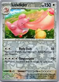 Near Mint 2024 Pokémon Lickilicky Reverse Holo – Temporal Forces #125/162 | Stage 1 Normal-Type TCG Card