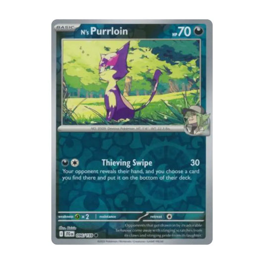 N's Purrloin Reverse Holofoil
