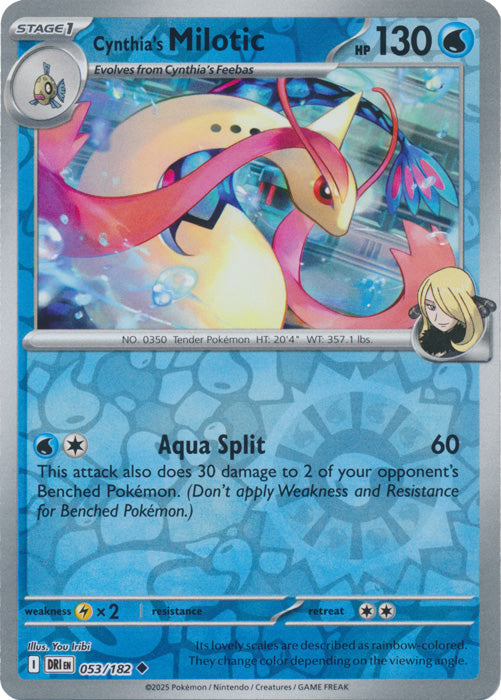 Cynthia's Milotic Reverse Holofoil