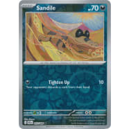 Near Mint 2025 Pokemon Sandile Reverse Holo - Black Bolt #057/086