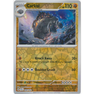 Near Mint 2024 Pokémon Carkol Reverse Holo – Temporal Forces #094/162 | Stage 1 Rock-Type TCG Card