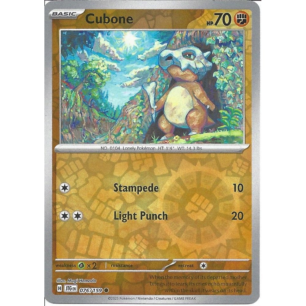Cubone Reverse Holofoil