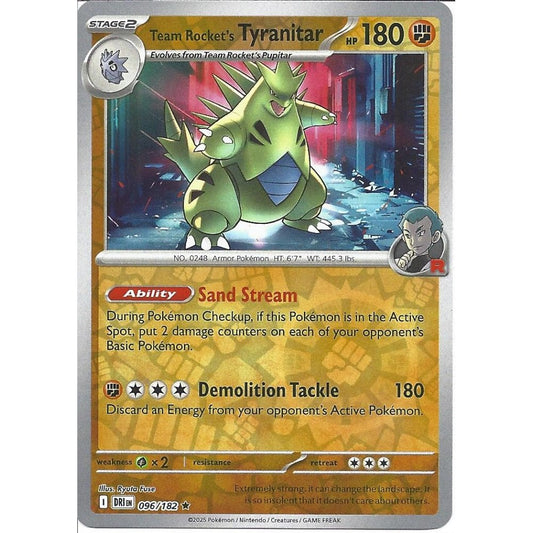 Team Rocket's Tyranitar Reverse Holofoil
