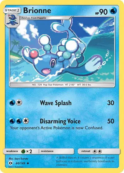 Near Mint 2017 Brionne –Sun and Moon Base Set #040