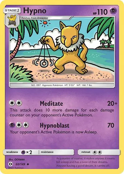 Near Mint 2017 Hypno – Sun and Moon Base Set #60