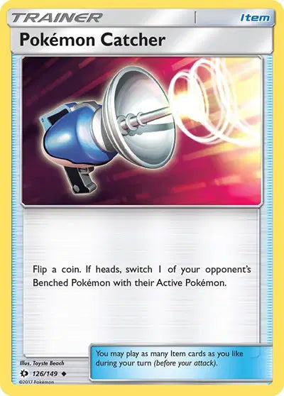Near Mint 2017 Pokémon Pokemon Catcher – Sun and Moon Base Set #126/149