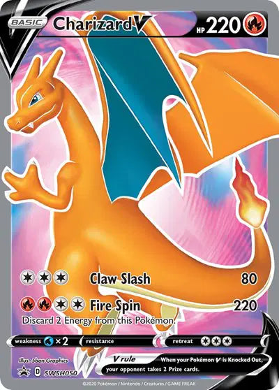Near Mint 2020 Pokémon Charizard V – Sword & Shield Promo #050