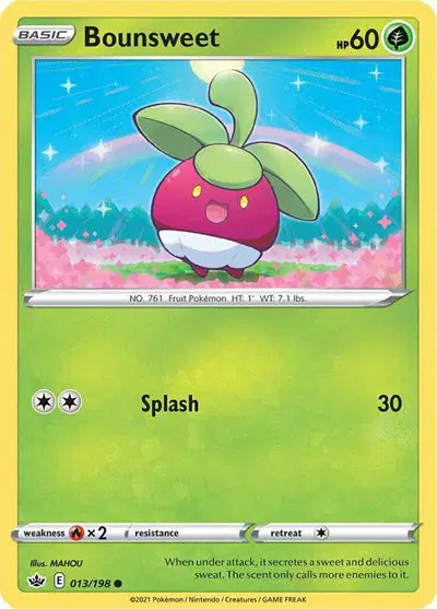 Near Mint 2021 Pokemon Bounsweet – Chilling Reign #013/198